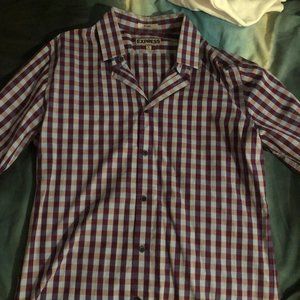 EXPRESS Purple/Blue button down